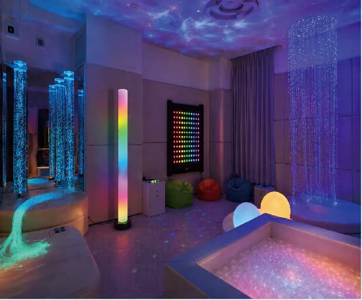 Equipped multisensory Snoezelen room for a professional facility in Switzerland