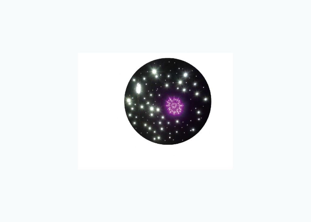 Infinity mirror and visual effects for a sensory room